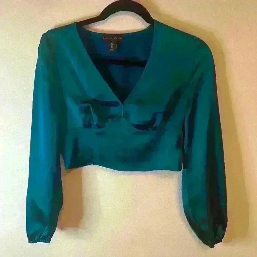 House of Harlow Emerald Green Blouse Size S